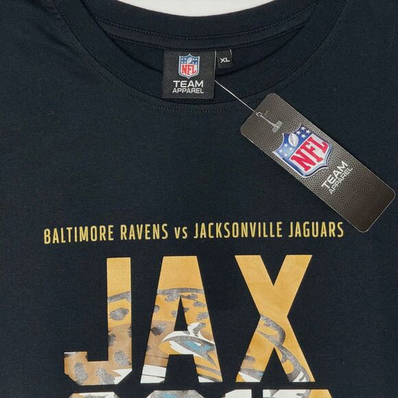 NWT 2017 NFL Team Apparel Jacksonville Jaguars T-Shirt London Wembley Men Sz. XL - Picture 8 of 10